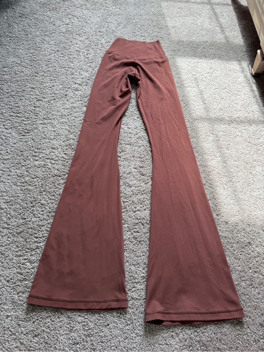 aerie offline Flared High-Rise Pants in Rust mocha chocolate Brown - Picture 9 of 9